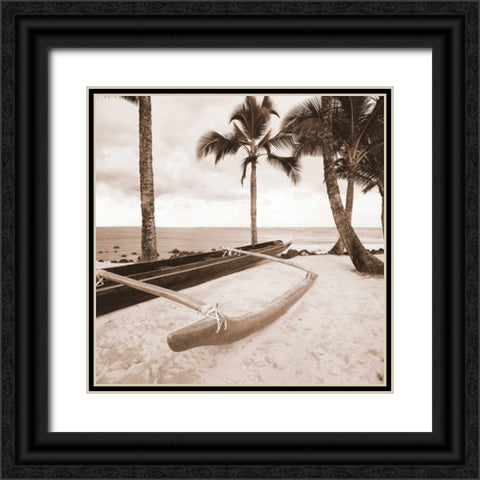 Paradise Found IV Black Ornate Wood Framed Art Print with Double Matting by Giordano, Victor