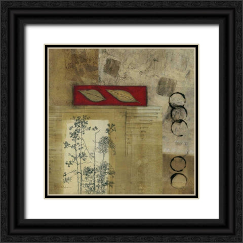 Autumn Trail III Black Ornate Wood Framed Art Print with Double Matting by Olson, Norm