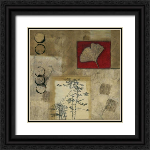 Autumn Trail IV Black Ornate Wood Framed Art Print with Double Matting by Olson, Norm