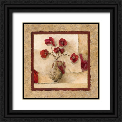 Cinq Pavos Black Ornate Wood Framed Art Print with Double Matting by Olson, Charlene