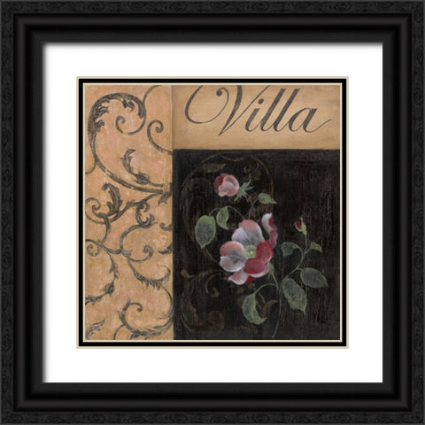 Villa Black Ornate Wood Framed Art Print with Double Matting by Tava Studios
