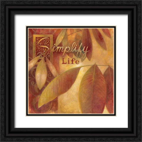 Simplify Black Ornate Wood Framed Art Print with Double Matting by Vollherbst-Lane, Elaine