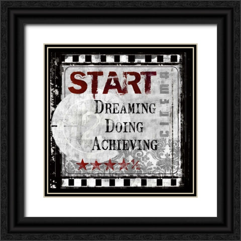 Start Black Ornate Wood Framed Art Print with Double Matting by Knutsen, Conrad