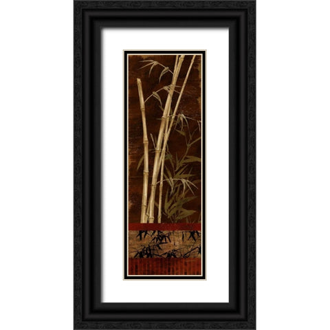 Bamboo Garden I Black Ornate Wood Framed Art Print with Double Matting by Knutsen, Conrad