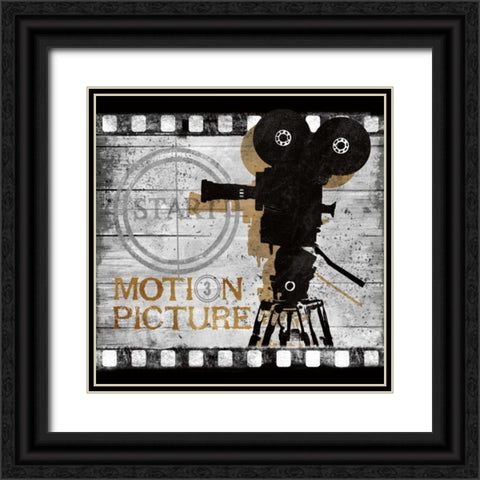 Motion Picture Black Ornate Wood Framed Art Print with Double Matting by Knutsen, Conrad