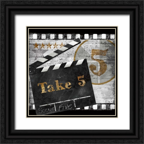 Take Five Black Ornate Wood Framed Art Print with Double Matting by Knutsen, Conrad