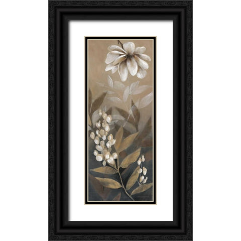 Misty Forest I Black Ornate Wood Framed Art Print with Double Matting by Robinson, Carol