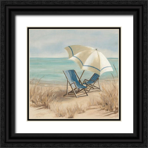 Summer Vacation II Black Ornate Wood Framed Art Print with Double Matting by Robinson, Carol