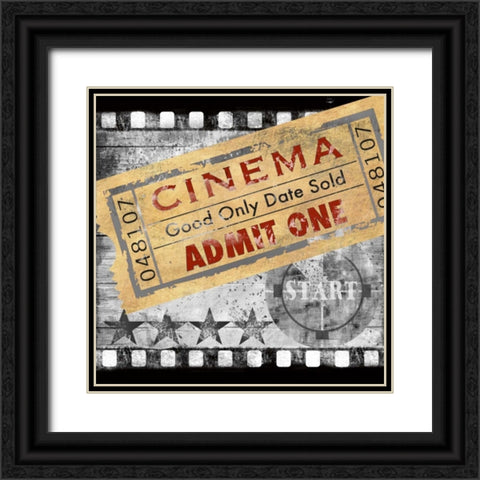 Cinema Black Ornate Wood Framed Art Print with Double Matting by Knutsen, Conrad