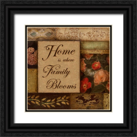 Home Black Ornate Wood Framed Art Print with Double Matting by Tava Studios