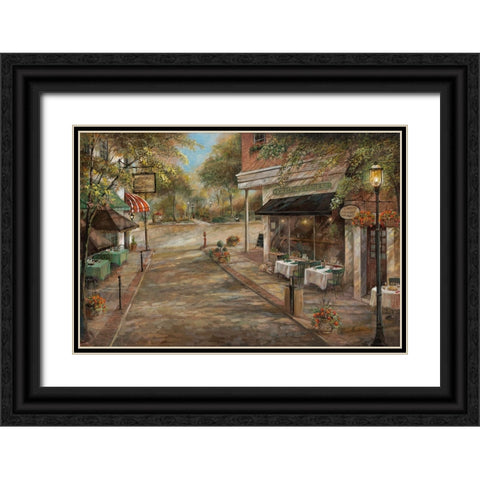 My Kinda Town Black Ornate Wood Framed Art Print with Double Matting by Manning, Ruane
