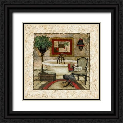 Global Spa I Black Ornate Wood Framed Art Print with Double Matting by Olson, Charlene