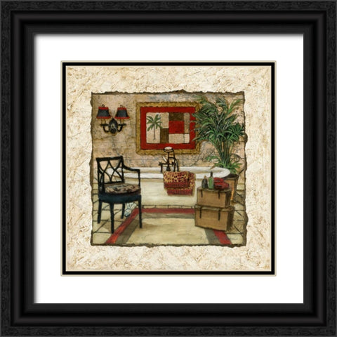 Global Spa II Black Ornate Wood Framed Art Print with Double Matting by Olson, Charlene