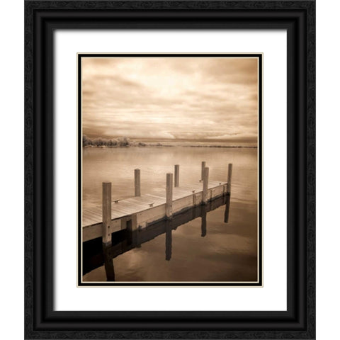 North Sky I Black Ornate Wood Framed Art Print with Double Matting by Nagler, Monte
