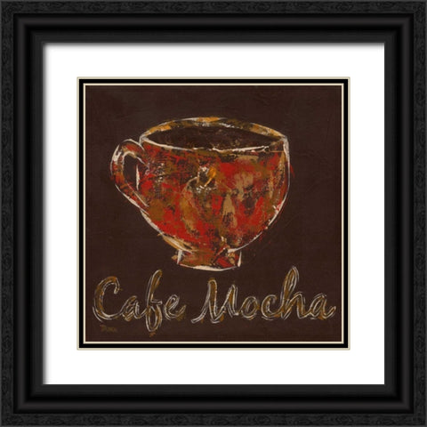 Cafe Mocha Black Ornate Wood Framed Art Print with Double Matting by Craven, Katrina