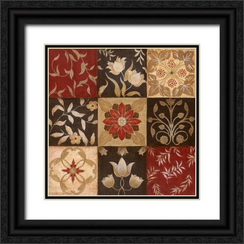 Patterns of Nature I Black Ornate Wood Framed Art Print with Double Matting by Tava Studios