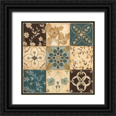 Patterns of Nature II Black Ornate Wood Framed Art Print with Double Matting by Tava Studios