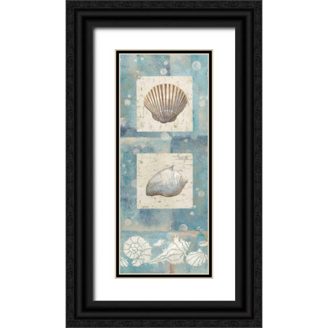 By the Sea II Black Ornate Wood Framed Art Print with Double Matting by Nan