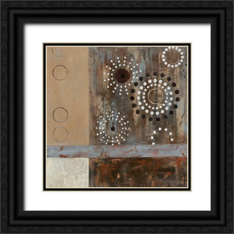 Henna II Black Ornate Wood Framed Art Print with Double Matting by Robinson, Carol