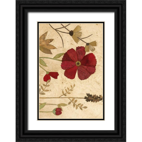 Urban Folk Art 1 Black Ornate Wood Framed Art Print with Double Matting by Olson, Charlene