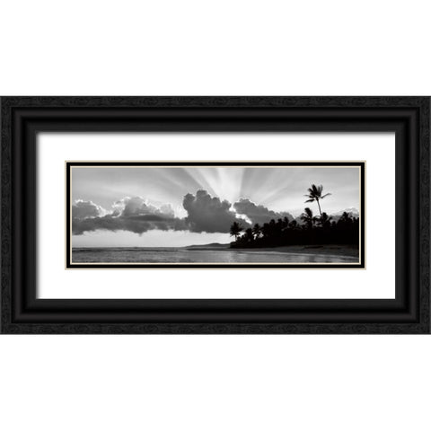 Kauai II Black Ornate Wood Framed Art Print with Double Matting by Frates, Dennis