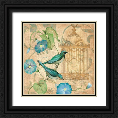 Springs Song I Black Ornate Wood Framed Art Print with Double Matting by Tava Studios