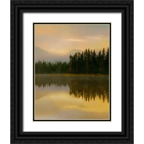 Twilight Reflection II Black Ornate Wood Framed Art Print with Double Matting by Delimont, Danita