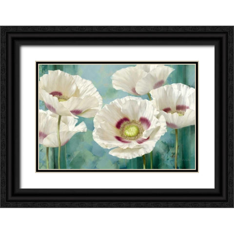 Tasmanian Poppies I Black Ornate Wood Framed Art Print with Double Matting by Levashov, Igor