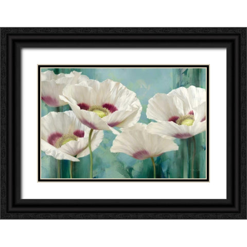 Tasmanian Poppies II Black Ornate Wood Framed Art Print with Double Matting by Levashov, Igor