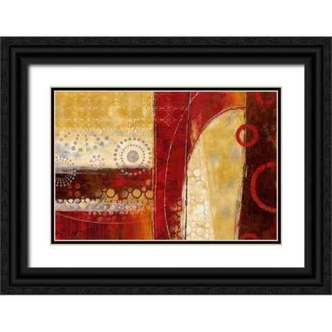 Dance of Light II Black Ornate Wood Framed Art Print with Double Matting by Nan