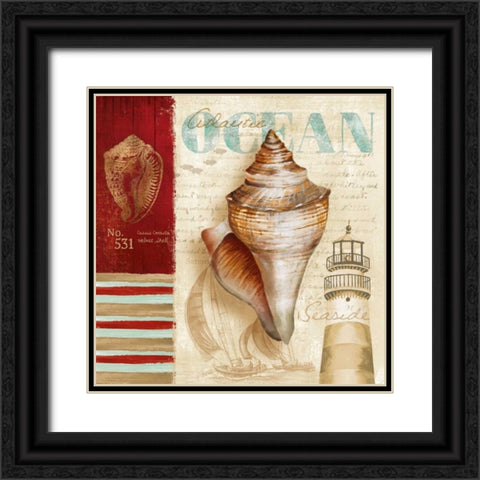 Atlantic Ocean Black Ornate Wood Framed Art Print with Double Matting by Knutsen, Conrad