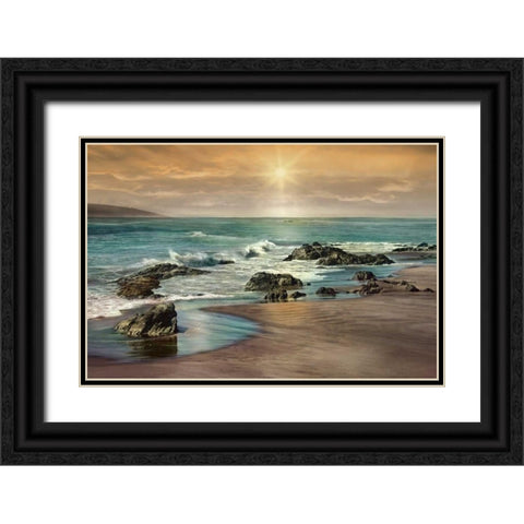 Near Dusk Black Ornate Wood Framed Art Print with Double Matting by Calascibetta, Mike