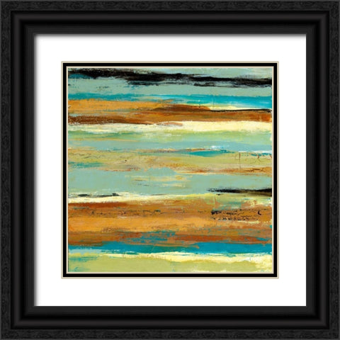 Terra Firma I Black Ornate Wood Framed Art Print with Double Matting by Donovan, Maria