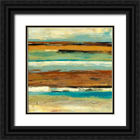 Terra Firma II Black Ornate Wood Framed Art Print with Double Matting by Donovan, Maria