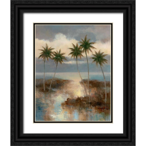 After the Rain I Black Ornate Wood Framed Art Print with Double Matting by Chiu, T.C.
