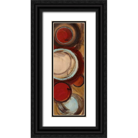 Encircled I Black Ornate Wood Framed Art Print with Double Matting by Alldredge, Joy