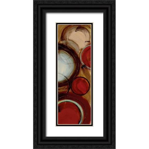 Encircled II Black Ornate Wood Framed Art Print with Double Matting by Alldredge, Joy