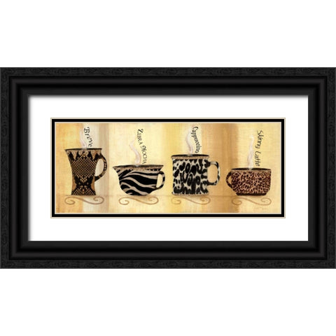 Cafe Exotica II Black Ornate Wood Framed Art Print with Double Matting by Tava Studios