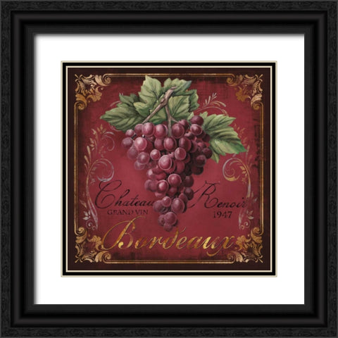 Chateau Renoir Black Ornate Wood Framed Art Print with Double Matting by Knutsen, Conrad