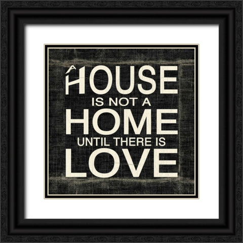 House Black Ornate Wood Framed Art Print with Double Matting by Donovan, Kelly
