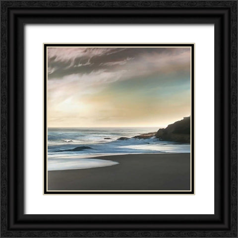 Tranquil Waters Black Ornate Wood Framed Art Print with Double Matting by Calascibetta, Mike