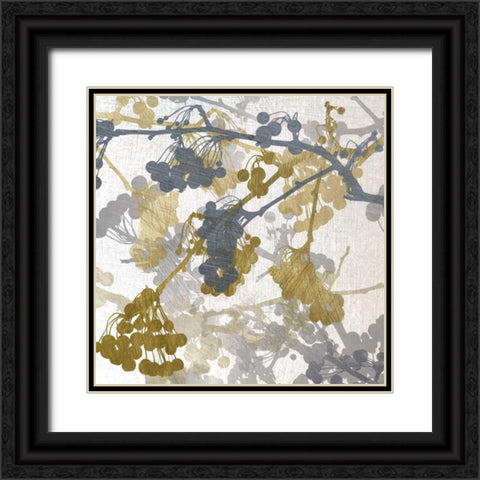 Berry Tree Black Ornate Wood Framed Art Print with Double Matting by Craven, Katrina