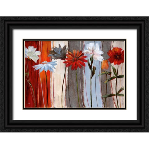 Spring Debut Black Ornate Wood Framed Art Print with Double Matting by Nan