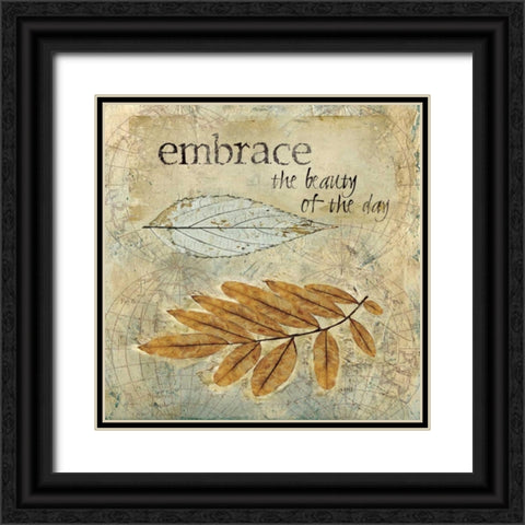 Embrace Black Ornate Wood Framed Art Print with Double Matting by Robinson, Carol