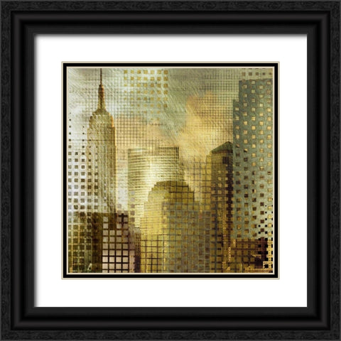Empire State Building Black Ornate Wood Framed Art Print with Double Matting by Craven, Katrina