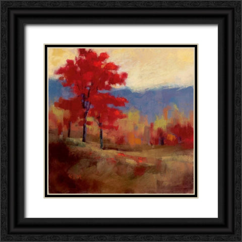 Fall Splendor I Black Ornate Wood Framed Art Print with Double Matting by Margulis, Karen
