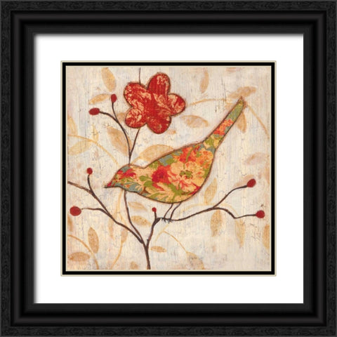 Songbird II Black Ornate Wood Framed Art Print with Double Matting by Tava Studios