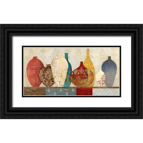 Collection Of Memories Black Ornate Wood Framed Art Print with Double Matting by Tava Studios