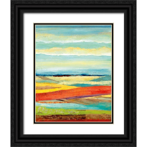 Earths Delight Black Ornate Wood Framed Art Print with Double Matting by Tava Studios