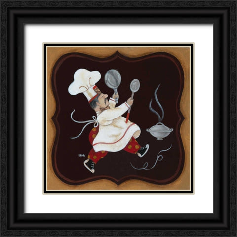 In Short Order I Black Ornate Wood Framed Art Print with Double Matting by Tava Studios